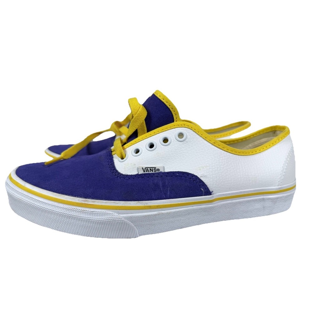 Vans Authentic Simpsons Theme Blue Yellow Customs Sneakers Mens 9 Women's 10.5